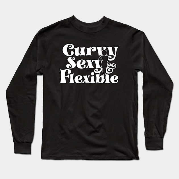 Curvy, Sexy, Flexible Long Sleeve T-Shirt by Afrinubi™